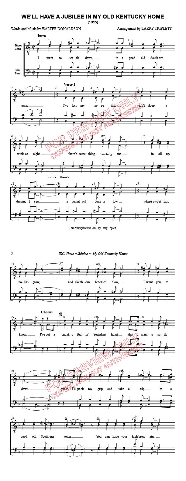 We'll Have a Jubilee In My Old Kentucky Home